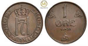 1 øre 1931 Haakon VII. Kv.0