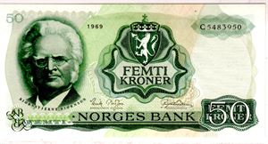 50 kroner 1969 C Ex. RMF 2016 Kv.0