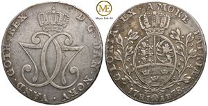 Speciedaler 1778 Christian VII. Kv.1+