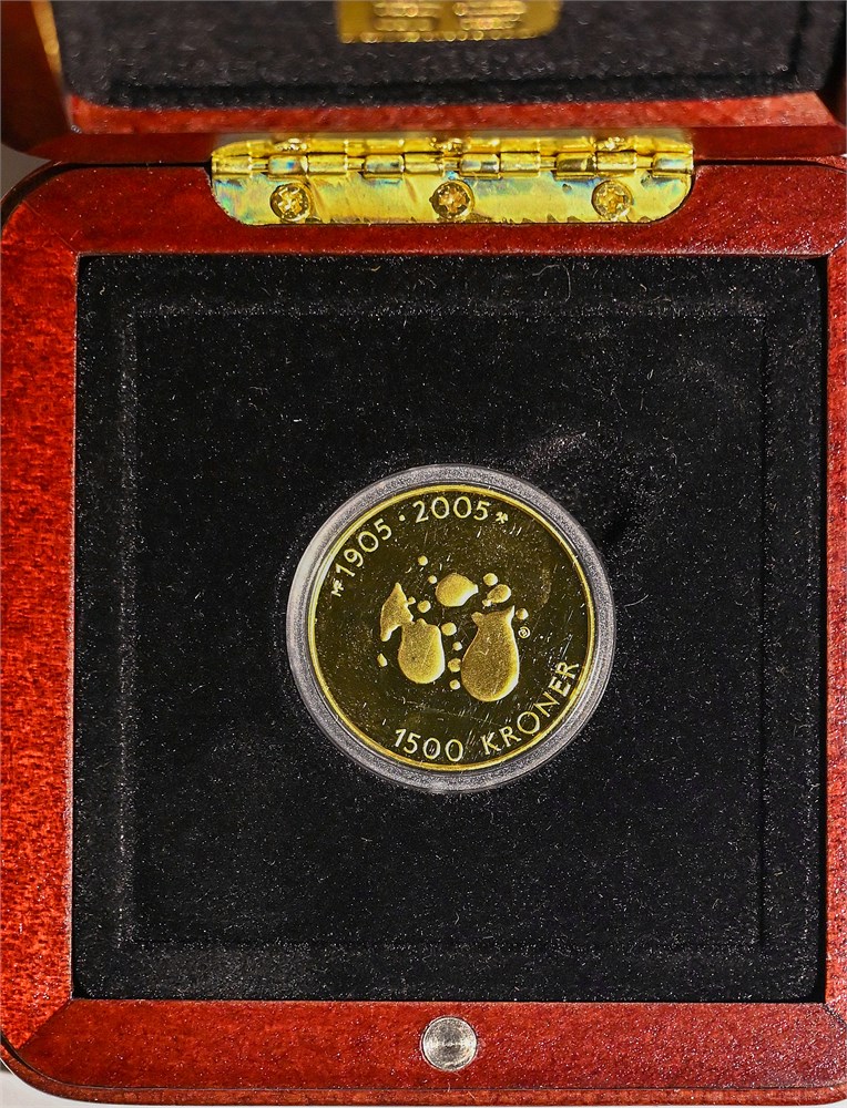 Norge 1500 kroner Hundreårsmynten 2004 kv. Proof