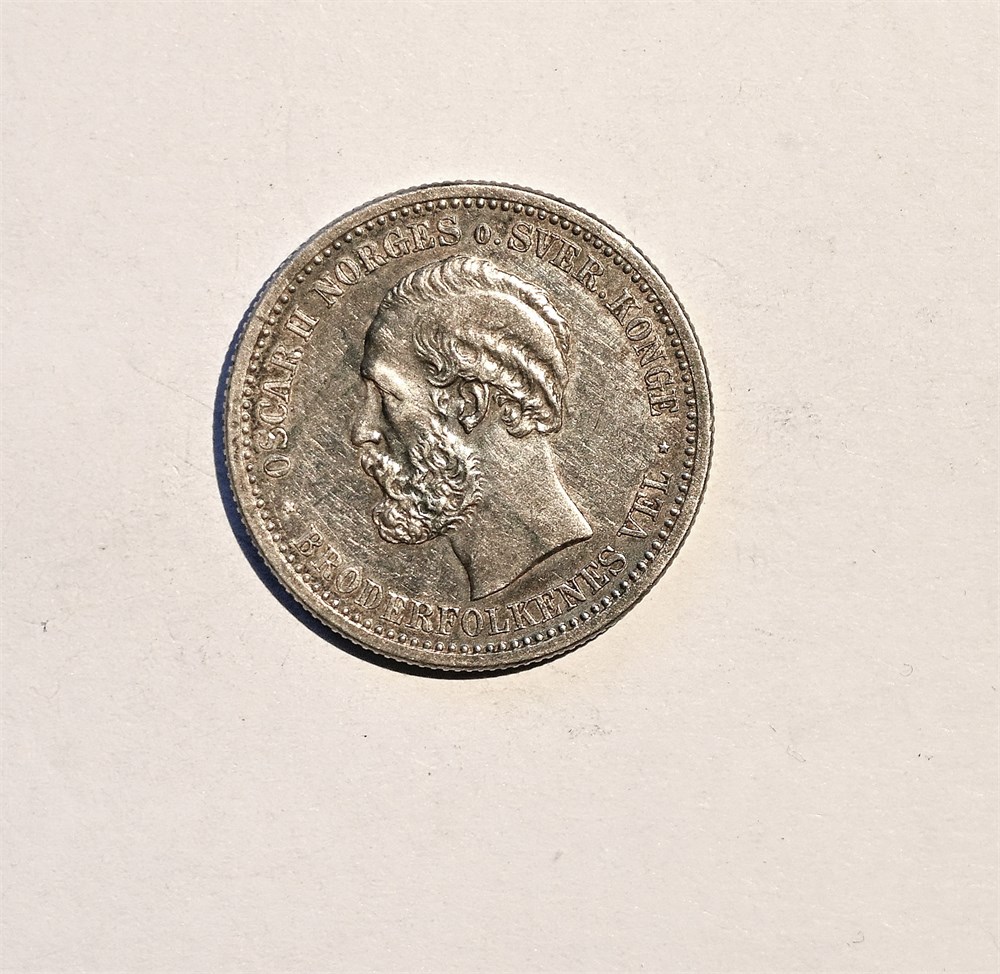 Norge 1 krone 1900 kv. 1+/01