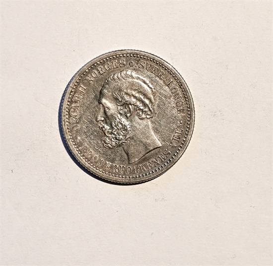 Norge 1 krone 1900 kv. 1+/01