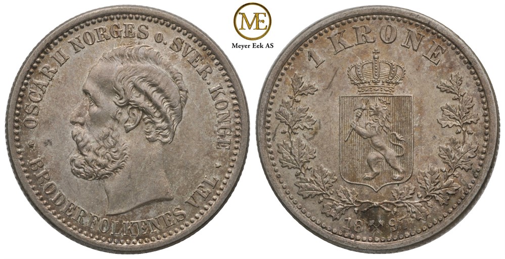 1 krone 1897 Oscar II. Kv.0
