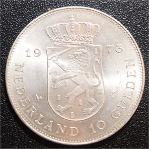 Nederland 10 gulden 1973 kv. 0/01