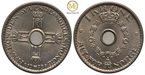 1 krone 1938 Haakon VII. Kv.0