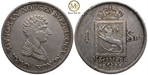 Speciedaler 1836 Carl XIV Johan. Kv.1+