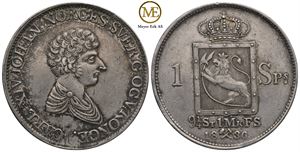 Speciedaler 1836 Carl XIV Johan. Kv.1+/01