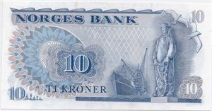 10 kroner 1981 HH erstatningsseddel. Kv.0