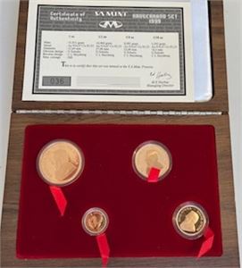 Krugerrand Prestigesett 1999. 1,85 oz gold. Proof