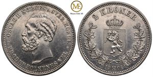 2 kroner 1904 Oscar II. Kv.0