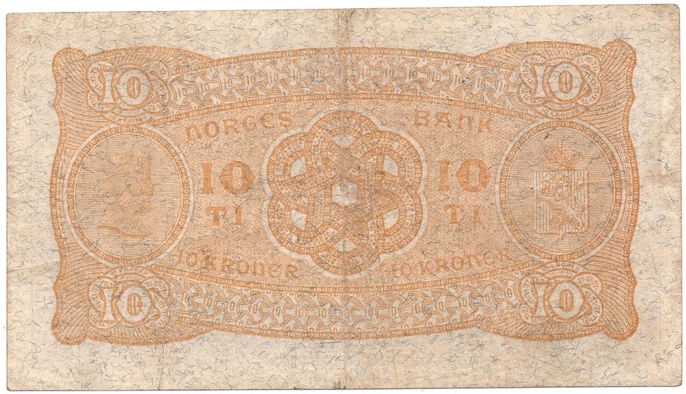 10 kroner 1925 L.5200993. Kv.1/1+