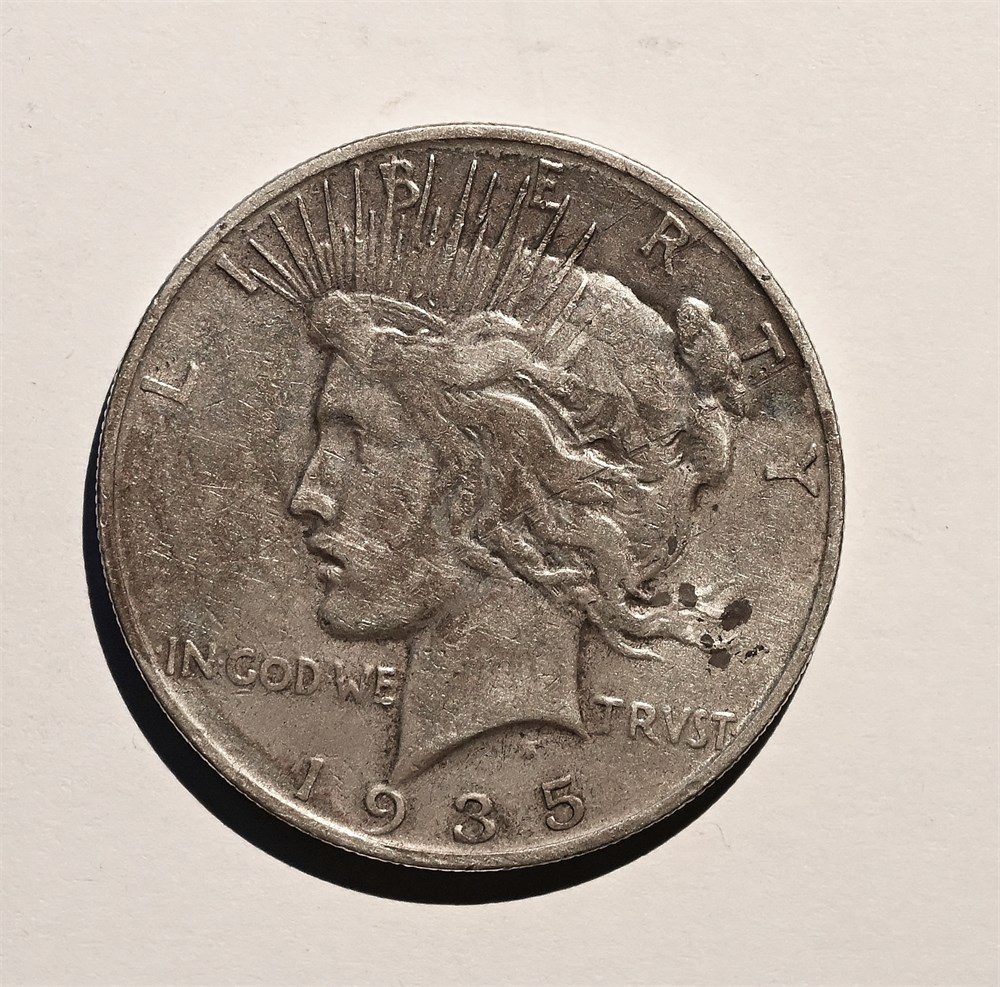 USA Peace dollar 1935 S kv. 1