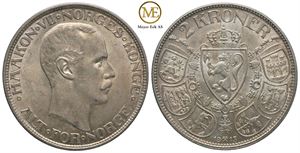 2 kroner 1913 Haakon VII. Kv.0/01