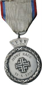 Oslo turnforening medalje i sølv. Kv.0/01