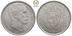 1 krone 1914 Haakon VII. Kv.0