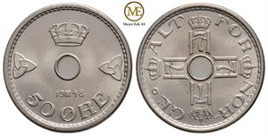 50 øre 1948 Haakon VII. Kv.0