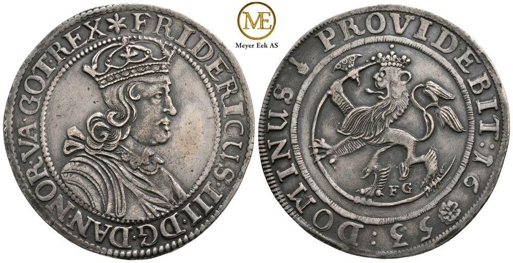 Speciedaler 1653 Frederik III. Kv.1+