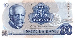 10 kroner 1974 QT erstatning ex. Skanfil 5.10.18