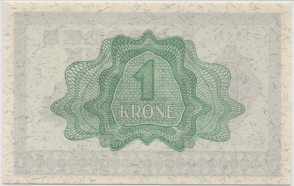 1 krone 1943 F.7436716. Kv.0