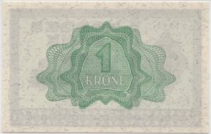 1 krone 1943 F.7436716. Kv.0
