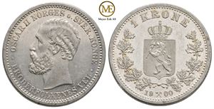 1 krone 1900 Oscar II. Kv.0