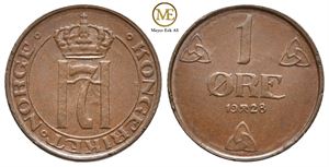 1 øre 1928 Haakon VII. Kv.0/01