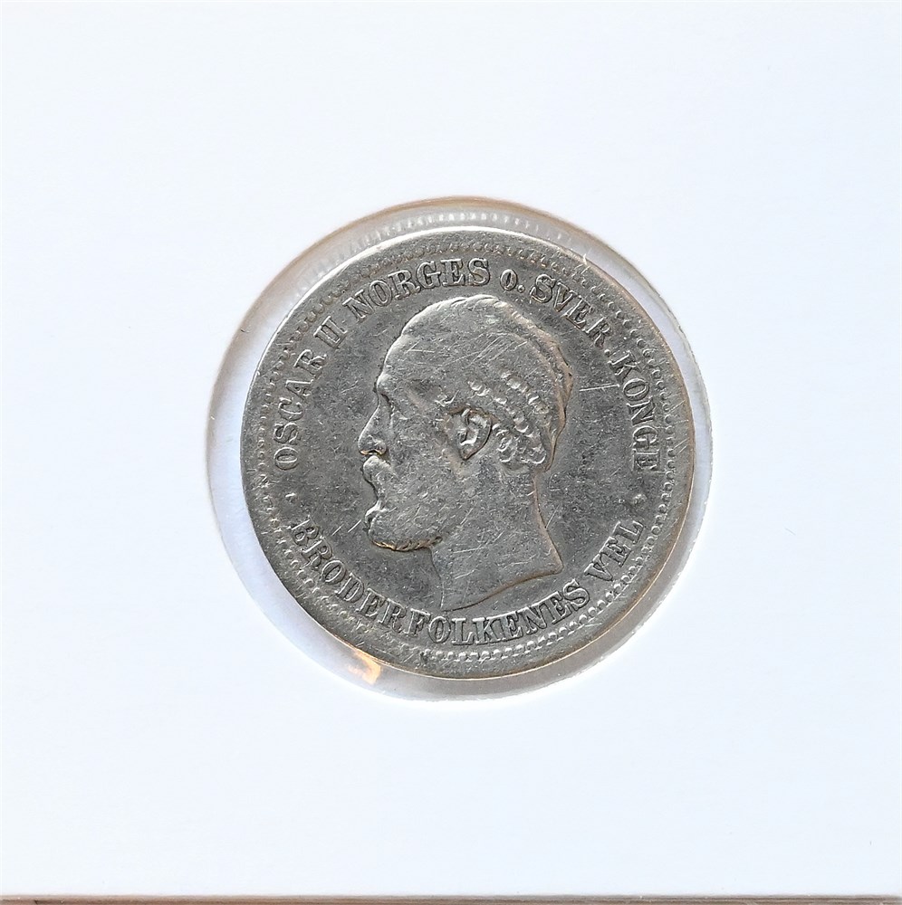 Norge 1 krone 1878 kv. 1-