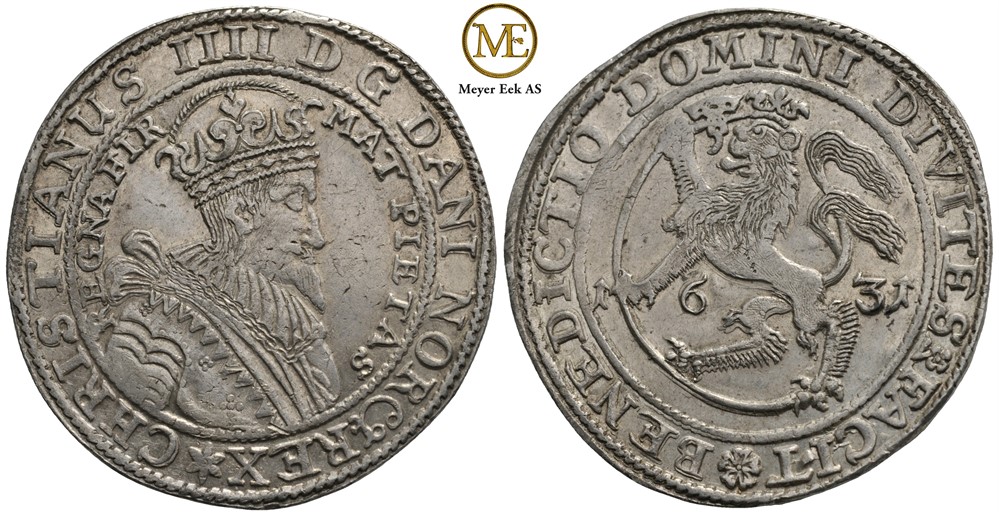 Speciedaler 1631 Christian IV. Kv.1+/01