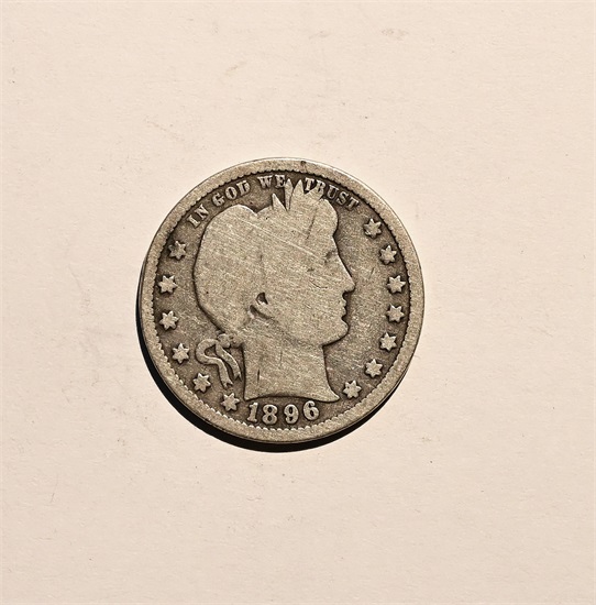 USA 1/4 dollar 1896 kv. 1-