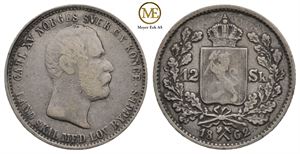 12 skilling 1862 Carl XV. Kv.1