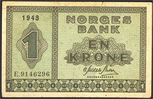 1 kr 1943E kv. 1