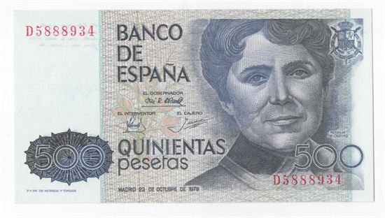 Spania 500 pesetas  1979 kv. 0