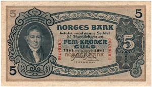 5 kroner 1941 T.8866790. Kv.01