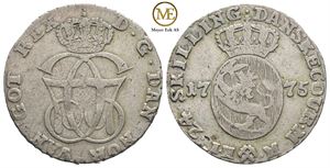 24 skilling 1775 Christian VII. Kv.1+