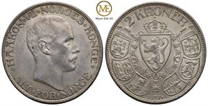 2 kroner 1914 Haakon VII. Kv.0/01