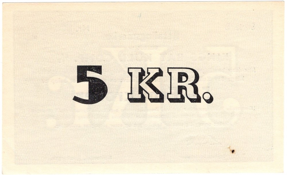 5 kroner 1948/49 Kings Bay Kull Comp. Kv.0/01