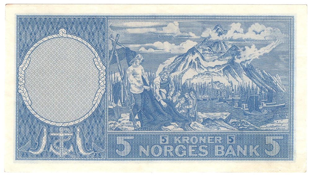 5 kroner 1957 F. Kv.0/01