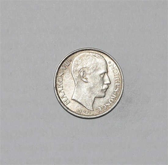 Norge 1 krone 1914 kv. 1+