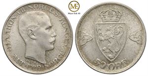 50 øre 1919 Haakon VII. Kv.0