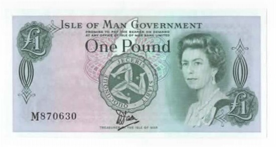 Isle of Man 1 pound ND (1983) kv. 0/01