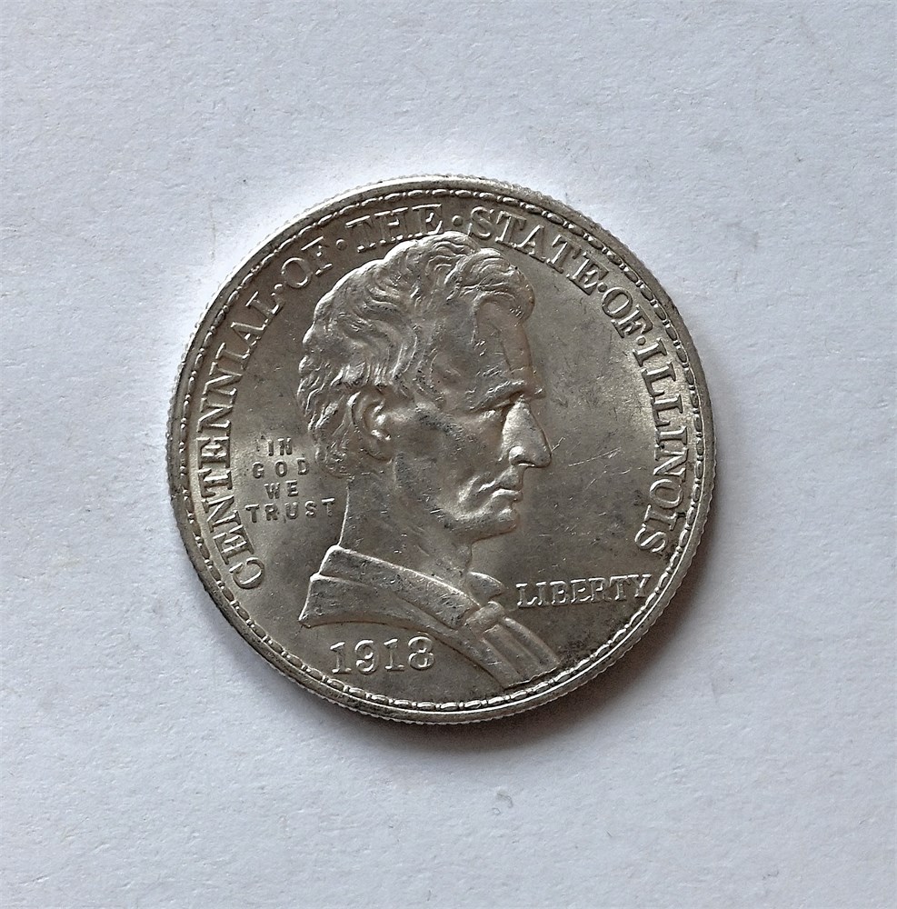 USA 1/2 dollar 1918  jubileum kv. 0/01