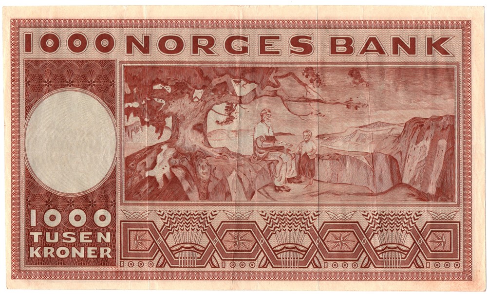 1000 kroner 1958 A.1332914. Kv.1