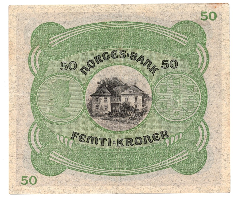 50 kroner 1943 C.7341010. Kv.1+