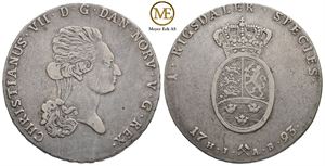 Speciedaler 1793 Christian VII. Kv.1+