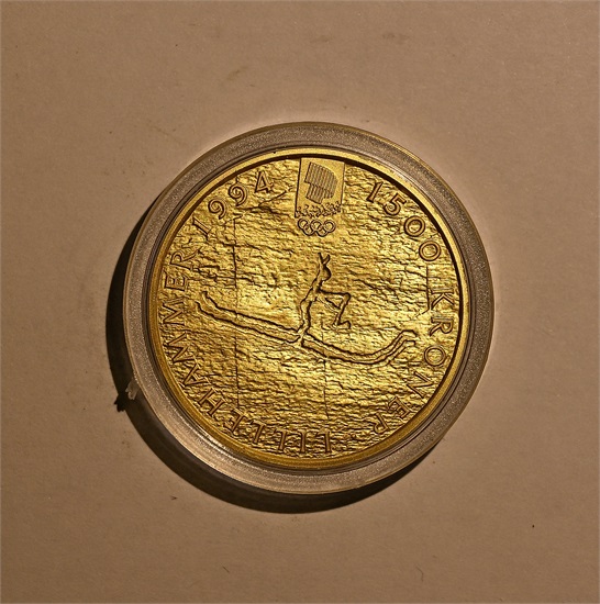 Norge 1500 kroner OL Rødøymannen 1991 kv. Proof