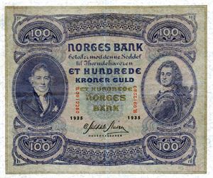 100 kroner 1935 B