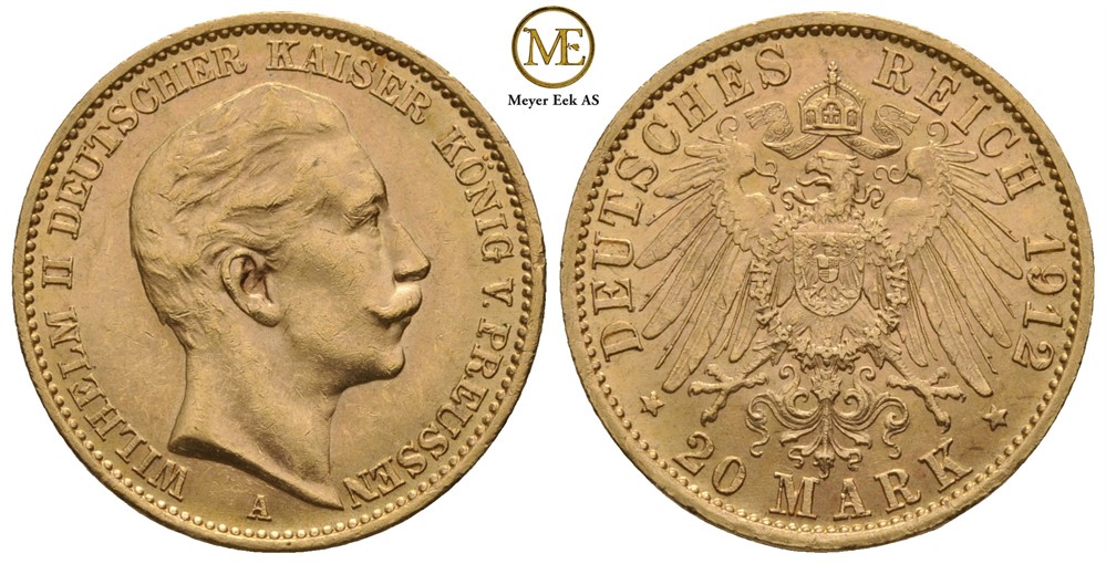 20 mark 1912 Wilhelm II. Kv.01