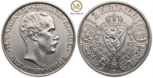 2 kroner 1908 Haakon VII. Kv.0