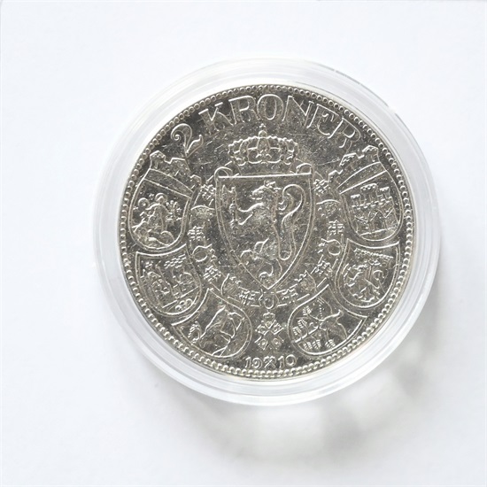 Norge 2 kroner 1910 kv. 1