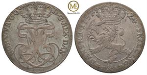 24 Skilling 1757 Frederik V. Kv.1+